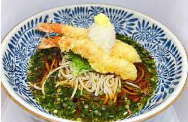 大海老天ぷら蕎麦（温製）