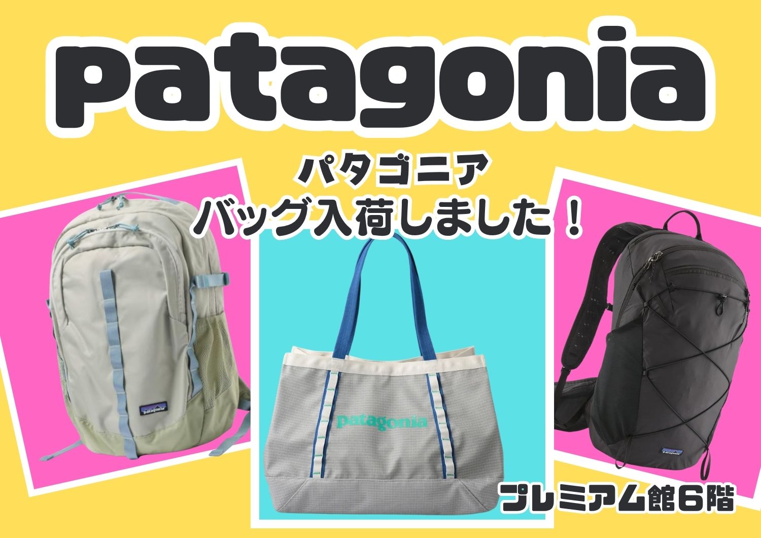 パタゴニアバッグ入荷しました！